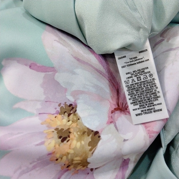 🍒NWT🍒 TED BAKER BODYCON BUTTERSCOTCH DRESS - Picture 4 of 10